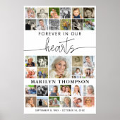 Beerdigung 33 Fotomaterial für immer in unserem He Poster (Vorne)