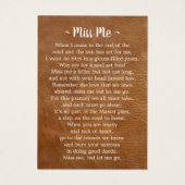 Beerdigung 3 Foto-Lederdenkmal-Gedenkkarte (Rückseite)