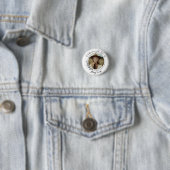 Beerdigung Abzeichen minimalistisch elegantes Foto Button (Beispiel)