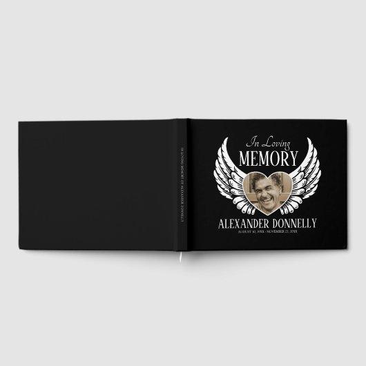 Beerdigung | Angel Wings Gästebuch (Voll)