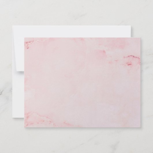 Beerdigung Aquarellmarble Danke Karte (Rückseite)