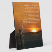 Beerdigung auf See Denkmal spirituelles Gedicht Fotoplatte (Seite)