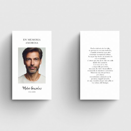 Beerdigung auf Spanisch | En Memoria Foto