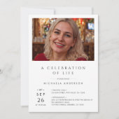 Beerdigung/Beerdigung/Gedenkfeier 2-Foto Einladung (Vorderseite)