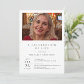 Beerdigung/Beerdigung/Gedenkfeier 2-Foto Einladung (Stehend Vorderseite)