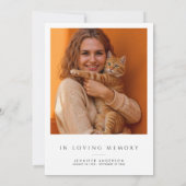 Beerdigung/Beerdigung/Gedenkfeier 2-Foto Einladung (Rückseite)