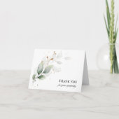 Beerdigung Beileid Danke Botanical Foliage Green (Vorderseite)