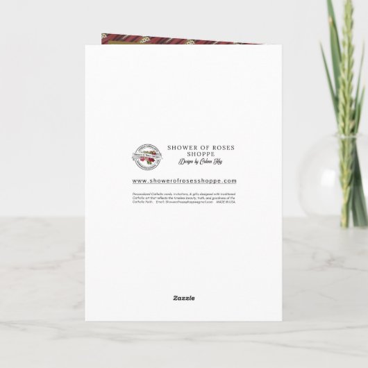 Beerdigung Beileid Danke Jesus Good Shepherd Karte (Rückseite)