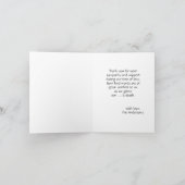 Beerdigung Beileid Danke Karte (Innenseite)