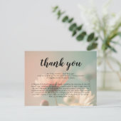 Beerdigung Beileid Danke Karte (Stehend Vorderseite)