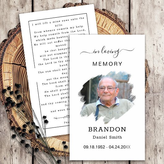 Beerdigung Beileid Foto Gedenkkarte Visitenkarte