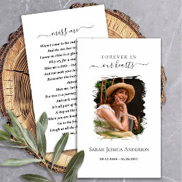 Beerdigung Beileid Foto Gedenkkarte Visitenkarte