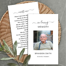 Beerdigung Beileid Foto Gedenkkarte Visitenkarte