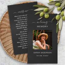 Beerdigung Beileid Foto Gedenkkarte