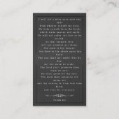 Beerdigung Beileid Foto Gedenkkarte Visitenkarte (Rückseite)