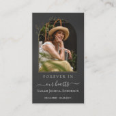 Beerdigung Beileid Foto Gedenkkarte Visitenkarte (Vorderseite)