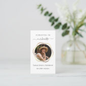 Beerdigung Beileid Foto Gedenkkarte Visitenkarte (Stehend Vorderseite)