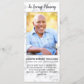 Beerdigung Beileid Foto Gedenkstätte Gebetskarte M (Vorderseite)