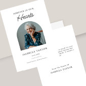 Beerdigung Beileid für immer in unserem Herz-Foto Dankeskarte