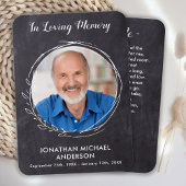 Beerdigung Beileid Gedenkkarte mit Foto