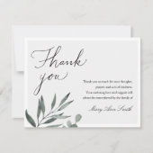 Beerdigung Beileid Memorial Service Danke Karte (Vorderseite)