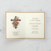 Beerdigung Beileid Vielen Dank, dass Sie überfloch Karte (Innenseite)