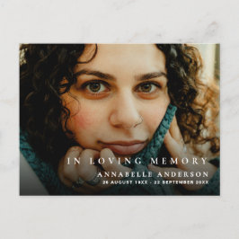 Beerdigung Beileid Vielen Dank Elegantes Modernes  Postkarte