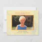 Beerdigung Beileid Vielen Dank Sunflower Theme Car Mitteilungskarte (Rückseite)