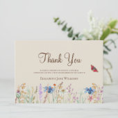 Beerdigung Bereavement Wildblume Danke (Stehend Vorderseite)