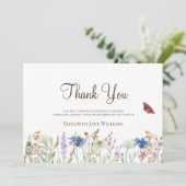 Beerdigung Bereavement Wildblume Danke (Stehend Vorderseite)