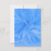 Beerdigung Blau weiche Rose Foto Familie danke Kar (Rückseite)