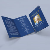 Beerdigung| Blue Gold Order of Service Programm