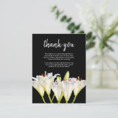 Beerdigung Blume Danke | Behebungs-Lilien (Stehend Vorderseite)