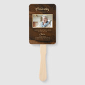 Beerdigung Bronze & Gold Kalligrafie Set der Fans Fächer (Vorderseite)