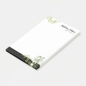 Beerdigung Classic Elegant Snowdrops Laurel Damask Post-it Klebezettel (angewinkelt)