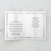 Beerdigung | Classic Order of Service Program Ankündigung (Innenseite)