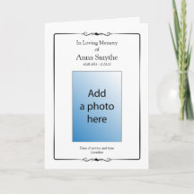 Beerdigung | Classic Order of Service Program