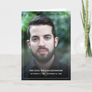 Beerdigung Custom Foto Bereavement Beileid Memoria Dankeskarte