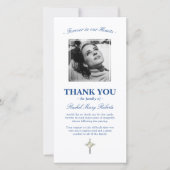 Beerdigung danke | Beileid Blue Foto (Vorderseite)