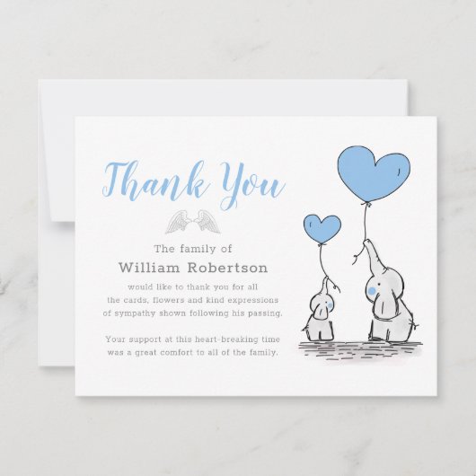 Beerdigung danke | Blaue Kindheit (Vorderseite)