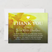 Beerdigung danke | Daffodil Memorial (Vorderseite)