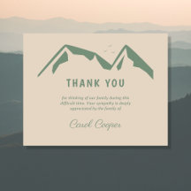 Beerdigung Danke, dass ihr eine Karte mit grünen B