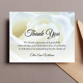 Beerdigung Danke, dass ihr euch notiert, Trauer fl Dankeskarte