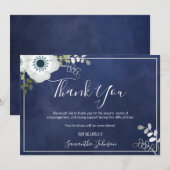 Beerdigung Danke Elegant Anemone Floral (Vorne/Hinten)