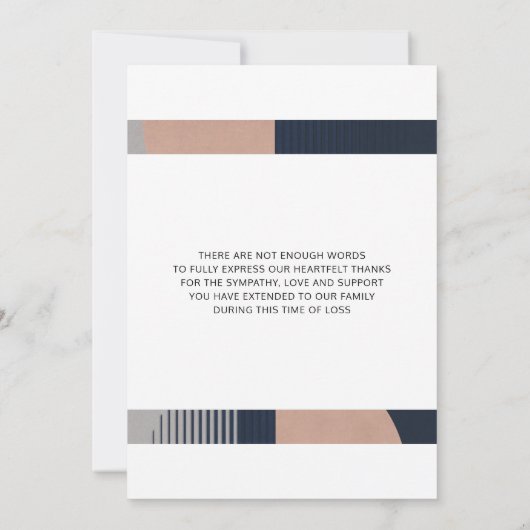 Beerdigung Danke Foto Beileid Bereavement (Rückseite)