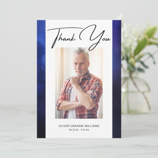 Beerdigung Danke Foto Beileid Bereavement (Stehend Vorderseite)