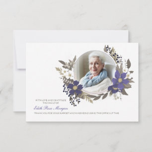 Beerdigung Danke Foto Blumenkarte