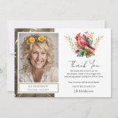 Beerdigung Danke Foto Kardinal Einladung (Vorderseite)