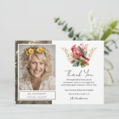 Beerdigung Danke Foto Kardinal Einladung (Stehend Vorderseite)