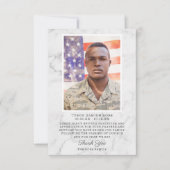 Beerdigung danke | Foto Keepake (Vorderseite)